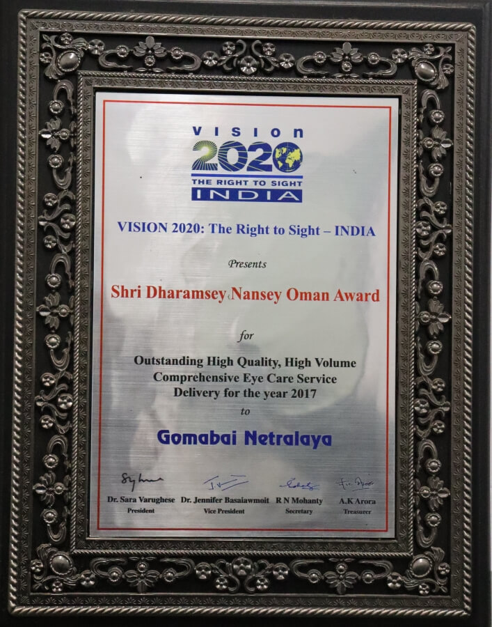 Shri Dharamsey Nansey Oman Award